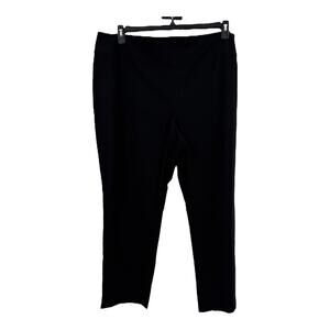 Nic + Zoe pants black Wonderstretch straight black size 24W F0738